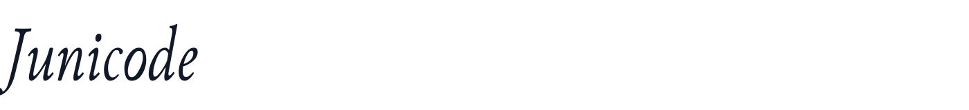 Junicode — Junicode-ItalicCondensed.ttf