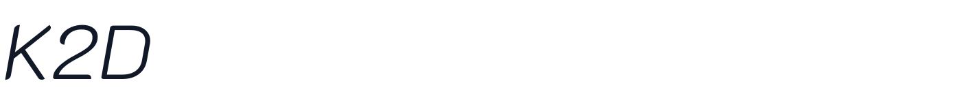 K2D — K2D-ExtraLightItalic.ttf