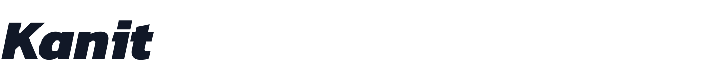 Kanit — Kanit-ExtraBoldItalic.ttf