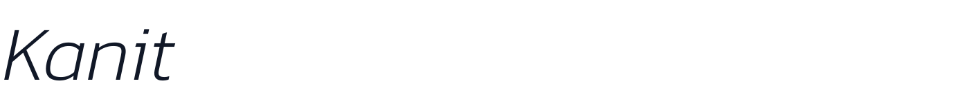 Kanit — Kanit-ExtraLightItalic.ttf