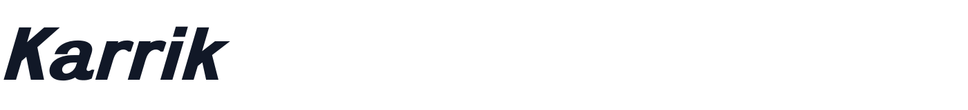 Karrik — Karrik-BoldItalic.otf
