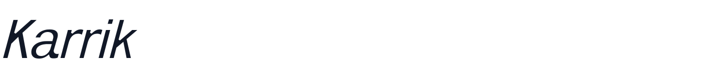 Karrik — Karrik-LightItalic.otf