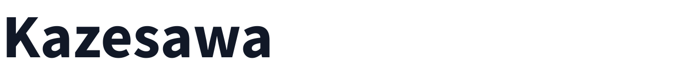 Kazesawa — Kazesawa-Bold.ttf