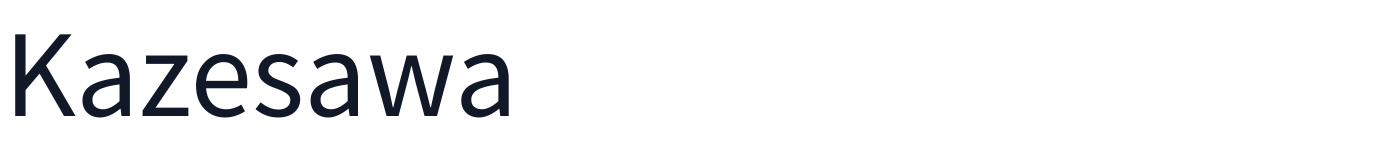 Kazesawa — Kazesawa-Regular.ttf