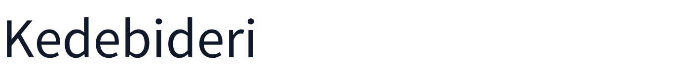 Kedebideri — Kedebideri-Medium.ttf