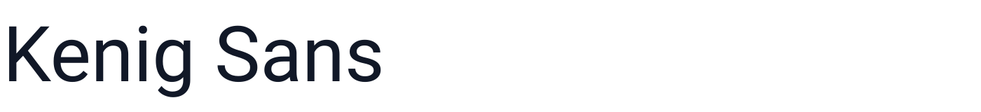 Kenig Sans — Kenig-Sans-Regular.ttf