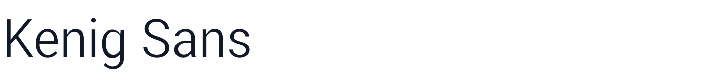 Kenig Sans — Kenig-Sans-Thin.ttf