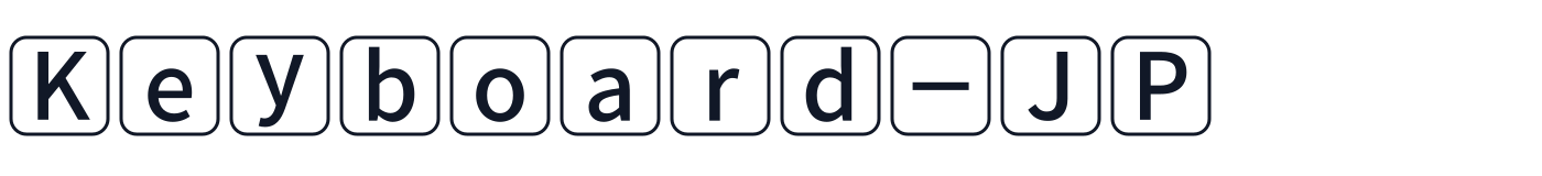 Keyboard-JP — Keyboard-JP-Regular.otf