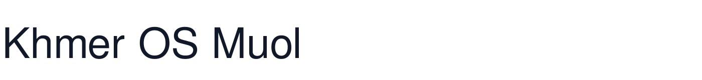 Khmer OS Muol — extractkhmerunicode20or201009.ttf
