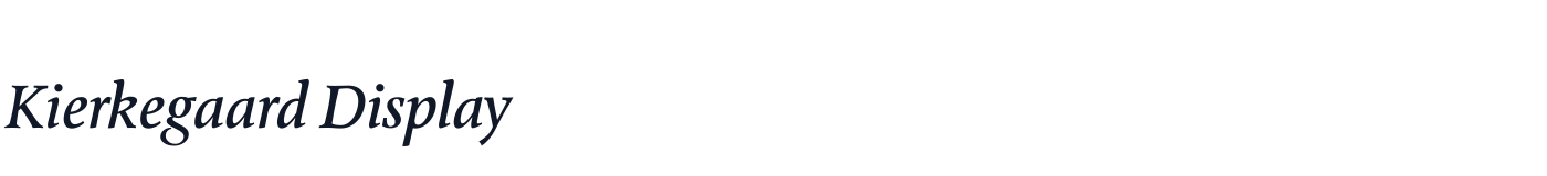 Kierkegaard Display — KierkegaardDisplay-MediumItalic.ttf