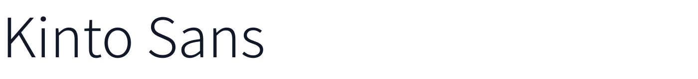 Kinto Sans — KintoSans-Light.otf