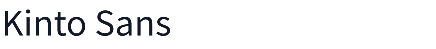 Kinto Sans — KintoSans-Regular.otf