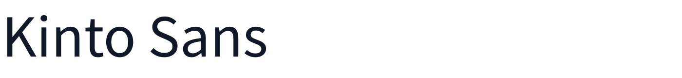 Kinto Sans — KintoSans-Regular.ttf