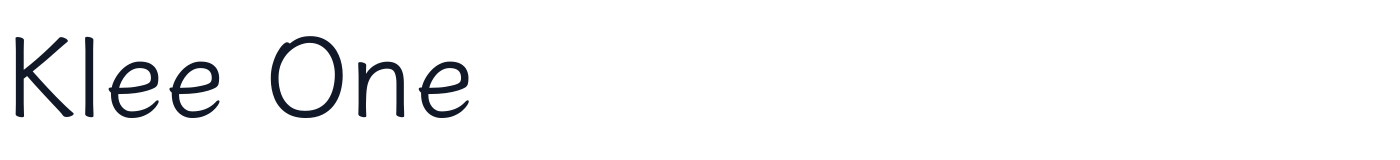 Klee One — KleeOne-SemiBold.ttf