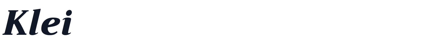 Klei — KleiExtBldIta.otf
