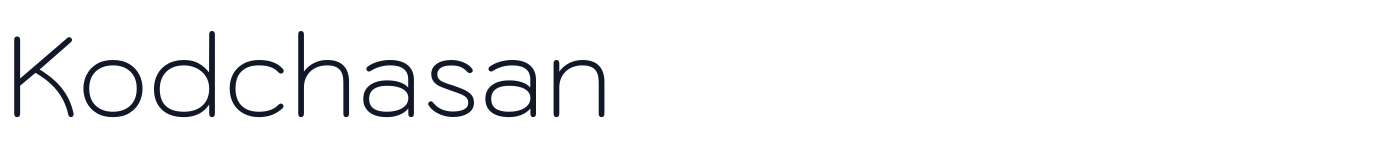Kodchasan — Kodchasan-ExtraLight.ttf
