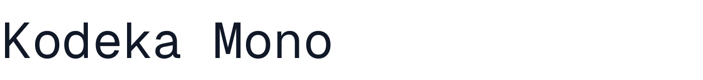 Kodeka Mono — KodekaMono[wght].ttf