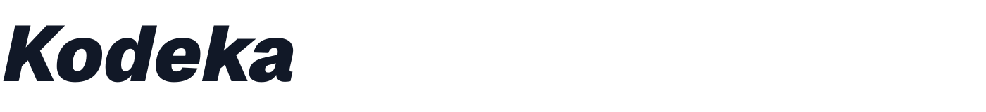 Kodeka — Kodeka-BlackItalic.otf