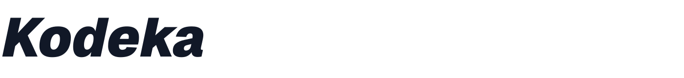 Kodeka — Kodeka-BlackItalic.ttf