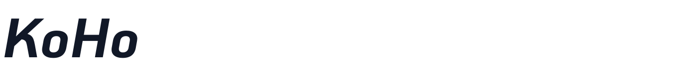 KoHo — KoHo-BoldItalic.ttf