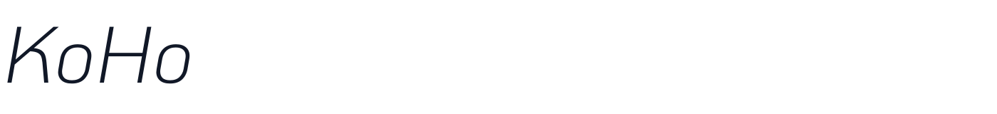 KoHo — KoHo-LightItalic.ttf