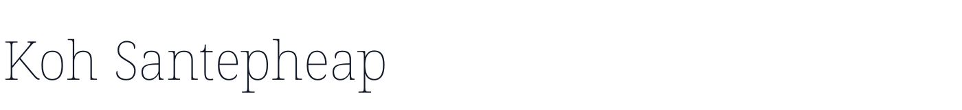 Koh Santepheap — KohSantepheap-Thin.ttf