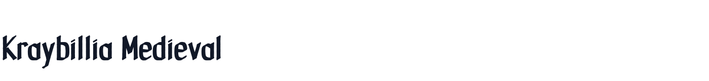 Kraybillia Medieval — KraybilliaMedievalVF.ttf