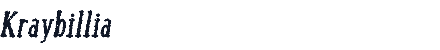 Kraybillia — KraybilliaOld-BoldItalic.otf
