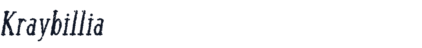 Kraybillia — KraybilliaOld-Italic.otf