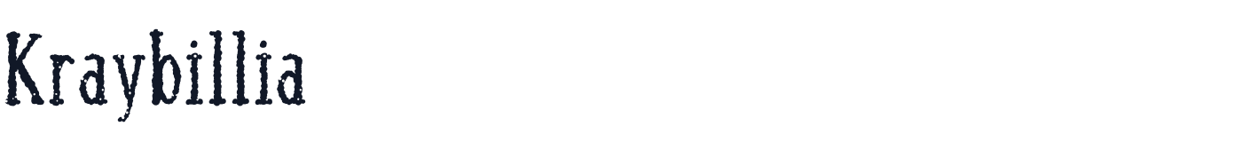Kraybillia — KraybilliaOld-Regular.otf