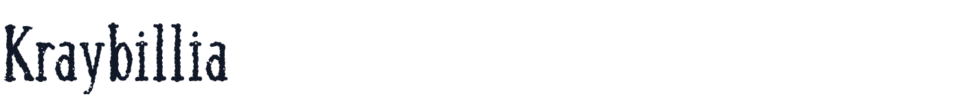 Kraybillia — KraybilliaOldVF.ttf