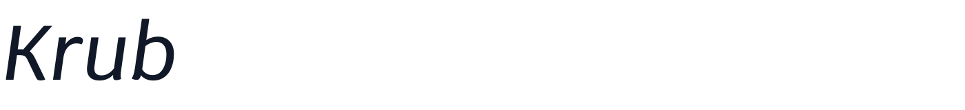 Krub — Krub-MediumItalic.ttf
