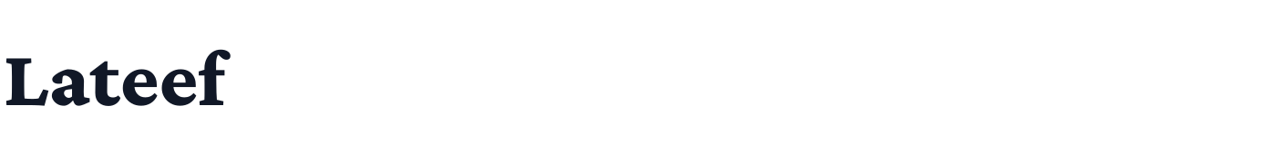 Lateef — Lateef-ExtraBold.ttf