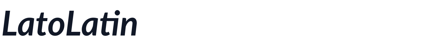 LatoLatin — LatoLatin-BoldItalic.ttf