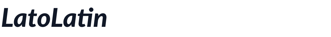 LatoLatin — LatoLatin-HeavyItalic.ttf