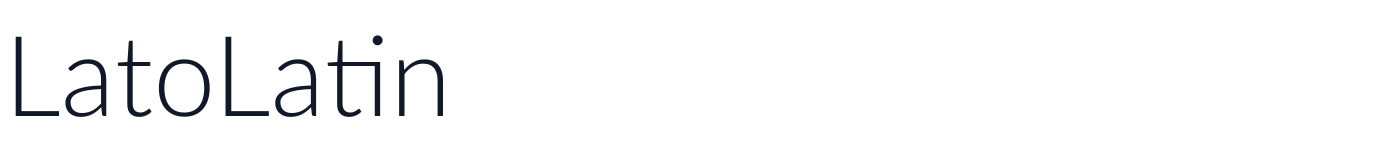 LatoLatin — LatoLatin-Light.ttf