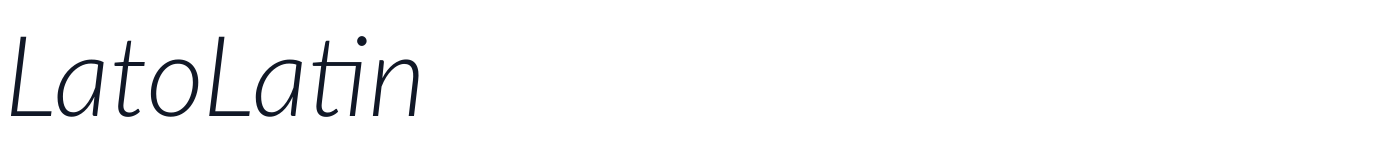 LatoLatin — LatoLatin-LightItalic.ttf