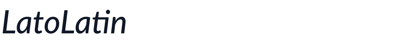LatoLatin — LatoLatin-MediumItalic.ttf