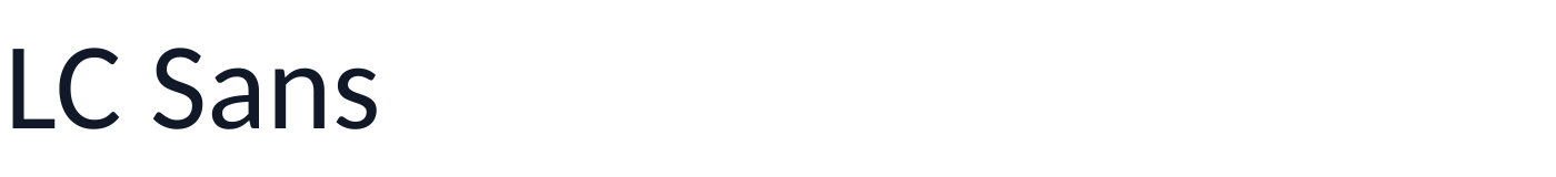 LC Sans — LCSans[wght].ttf