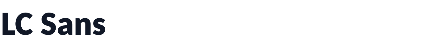 LC Sans — LCSans-Black.otf