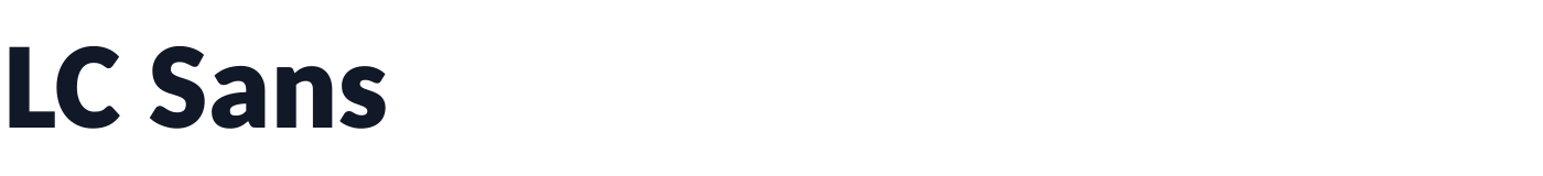 LC Sans — LCSans-Black.ttf
