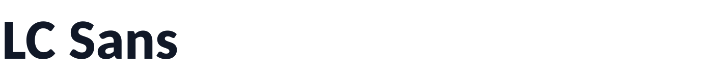 LC Sans — LCSans-ExtraBold.otf