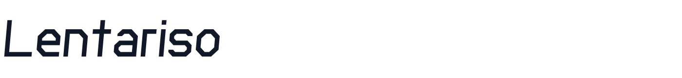 Lentariso — Lentariso-It.ttf