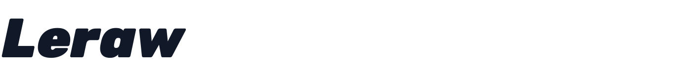 Leraw — Leraw-BlackItalic.ttf