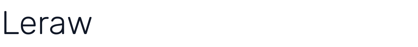 Leraw — Leraw-Light.ttf