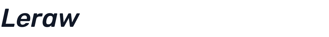 Leraw — Leraw-MediumItalic.ttf