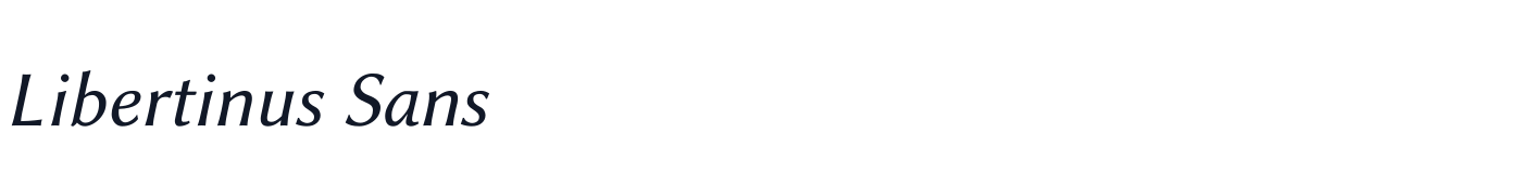 Libertinus Sans — LibertinusSans-Italic.ttf