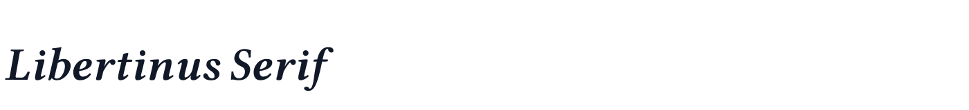 Libertinus Serif — LibertinusSerif-SemiBoldItalic.ttf