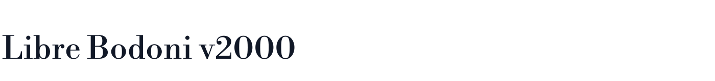 Libre Bodoni v2000 — LibreBodoniv2000-Regular.otf