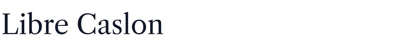 Libre Caslon — LibreCaslonText-Regular.ttf